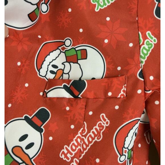 Suitmeister Boys’ M Christmas Blazer – Fun Holiday Party Jacket, Snowman Print - Picture 8 of 13